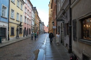 Warsaw's old town.